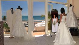 Blue white weddings