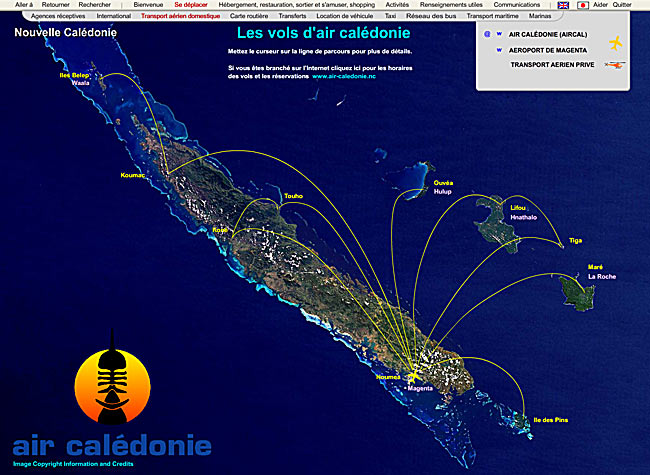 flights in new caledonia - air caledonie