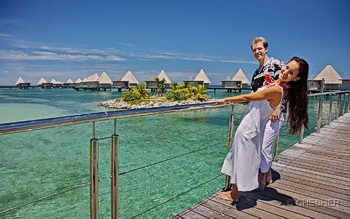 l'Escapade Island Resort boardwalk