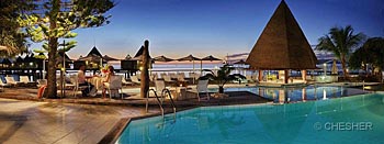 romantic honeymoon dinner at escapade island resort noumea