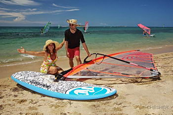 windsurf school on anse vata beach noumea